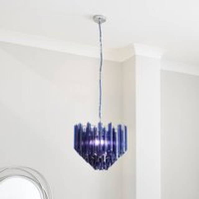 Esme 3 Light Chandelier - Blue