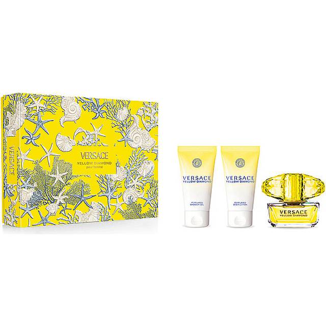 Versace Yellow Diamond Gift Set 50ml EDT + 50ml Shower Gel + 50ml Body Lotion
