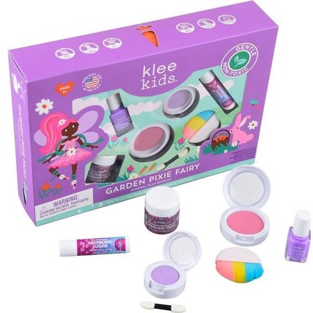 Luna Star Naturals Klee Kids Deluxe Play Makeup Kit. Gentle and Non-Toxic. Made in USA. (Garden Pixie Fairy)
