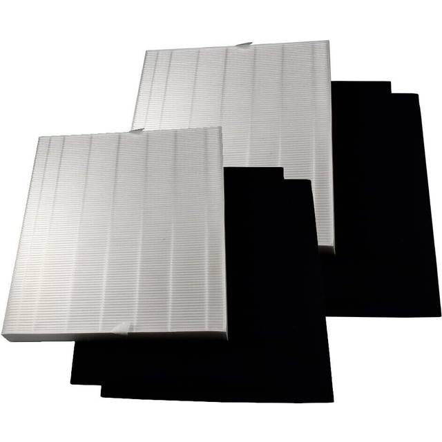 2 True Hepa Filter + 4 Carbon Prefilter For Coway Ap-1518r Airmega 200m Purifier