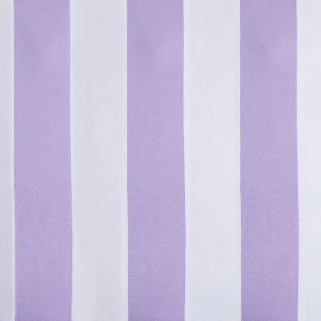 OHS Stripe Frill Duvet Cover Set, Lilac - Single - Purple