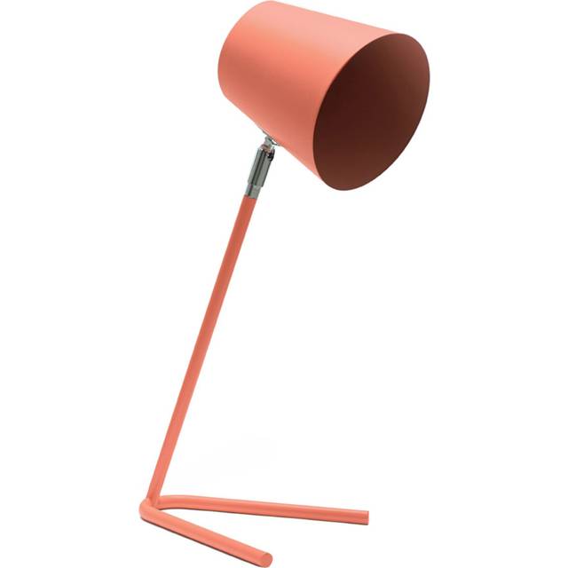 Lark Coral Peach Metal Task Reading Compact Desk Table Lamp with led Bulb