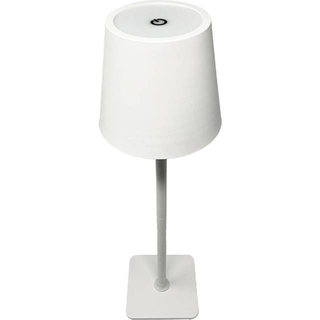 ExtraStar Portable Rechargeable Touch Table Lamp Indoor/Outdoor Cordless Dimmer Light with USB Port White, White