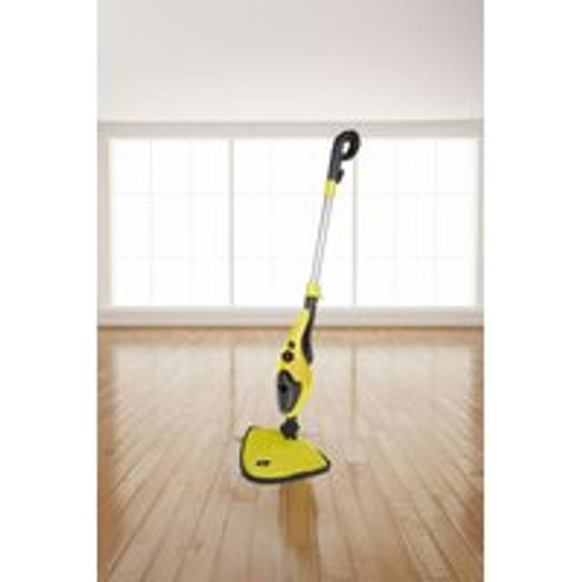 10 in 1 1500W Hot Steam Mop Cleaner and Hand Steamer - Yellow - One Size