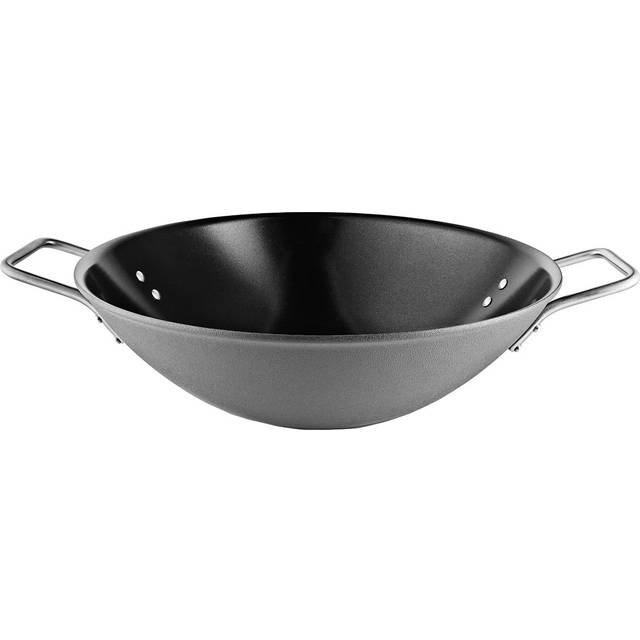 Eva Trio Grey Line Wokpanna Keramisk 32cm - Grå