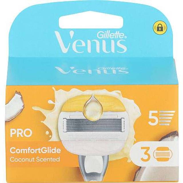 Gillette Venus Comfortglide LAMETTE KVINNOR RASOIO COOLAZ COOZ, LAMETTE (5 blad), för en jämn och djup rakning, hudkudde med fuktgivande Olaz, presentidé
