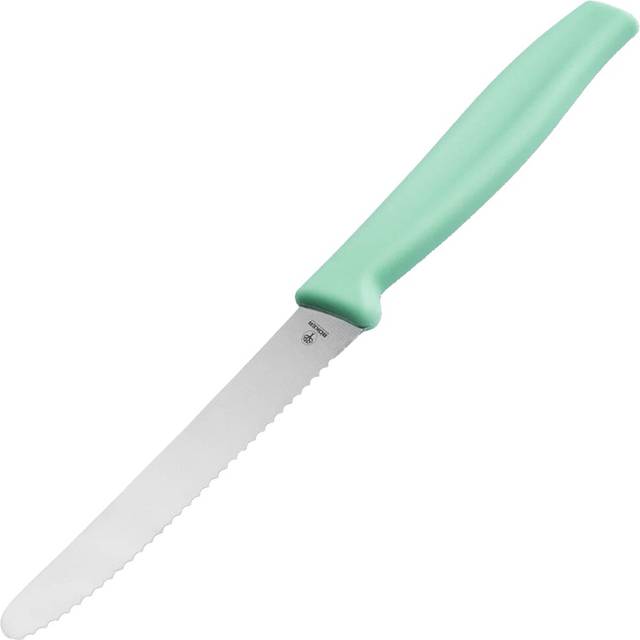 Boker Mint Green Kitchen Knife - Serrated with rounded tip