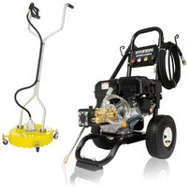 Hyundai 3100psi Petrol Pressure Washer & 18" Rotary Flat Surface CleanerHYW3100P2+85.403.005
