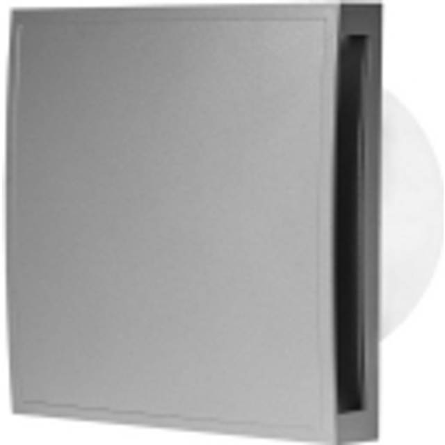 EUROPLAST Diameter 100mm Light Switch Activation Bathroom Extractor Fan - 4 inch Silver Extractor Fan with a front panel - Extractor fan Kitchen,