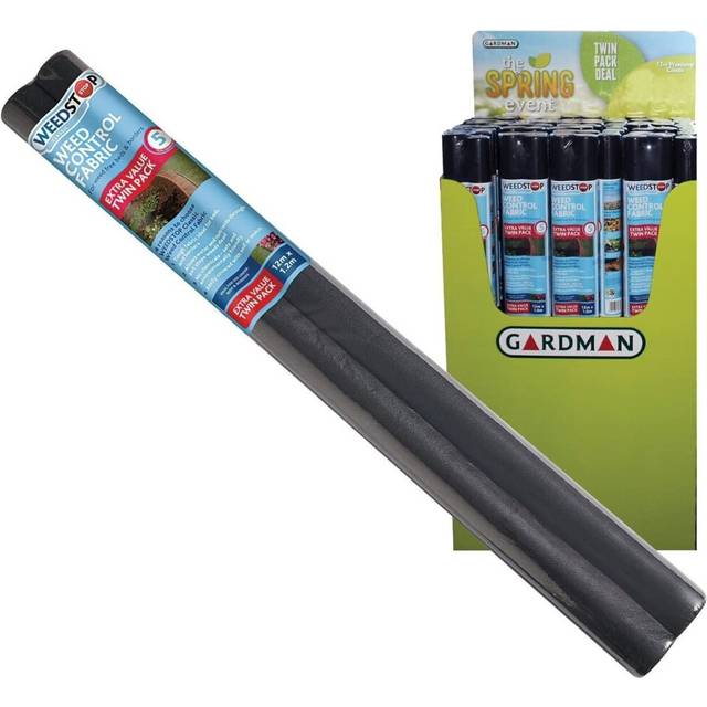 Weedstop 1m x 24 Beds & Borders Weed Control Ground Sheet Fabric Membrane