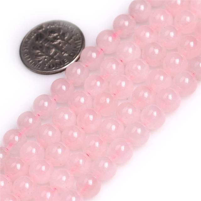 JOE FOREMAN Rose Quartz Beads 6mm for Jewelry Making Natural Gemstone