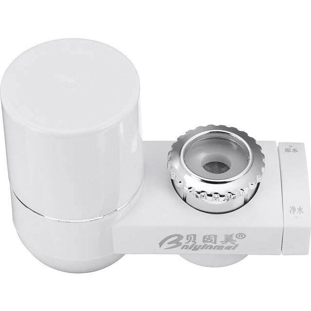 (White) Water Filter Kitchen Bathroom Sink Faucet Filtration Tap Clean Purifier