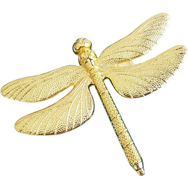 6PCS Napkin Ring Gold DIY Hotel Wedding Table Display Metal Napkin Buckle
