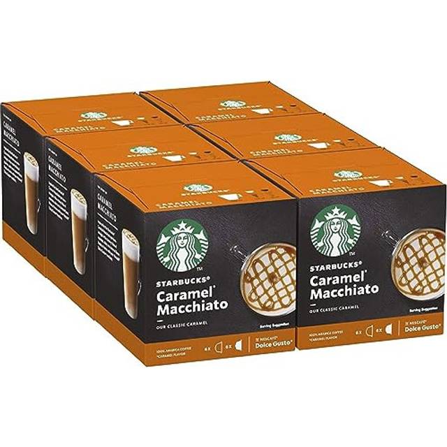 STARBUCKS Caramel Macchiato by Nescaf? Dolce Gusto Coffee Pods 6 x 12 (72 Capsules, 36 Servings)