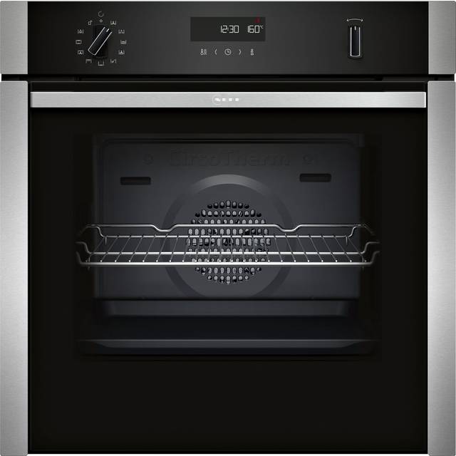Neff B6ACH7AN7B Slide and Hide Built In Single Oven - Stainless Steel