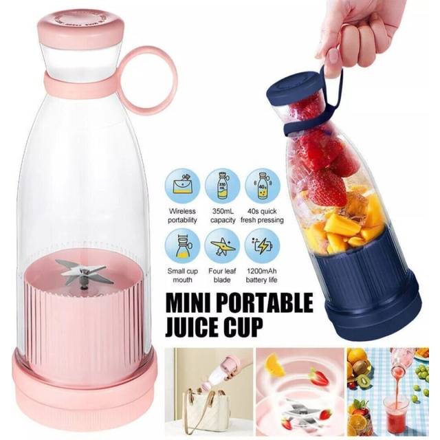 Portable Blender Juicer Cup USB Rechargeable Smoothies Mixer Fruit Machine P1I4