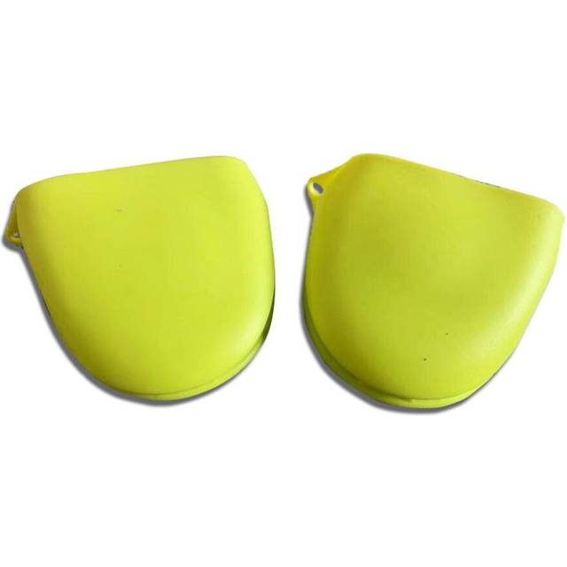 (Yellow 2) Silicone Heat Resistant Gloves Pot Bowel Holder Clip Insulation Anti-slip Clips Cooking Baking Oven Mitts Kitchen Gloves