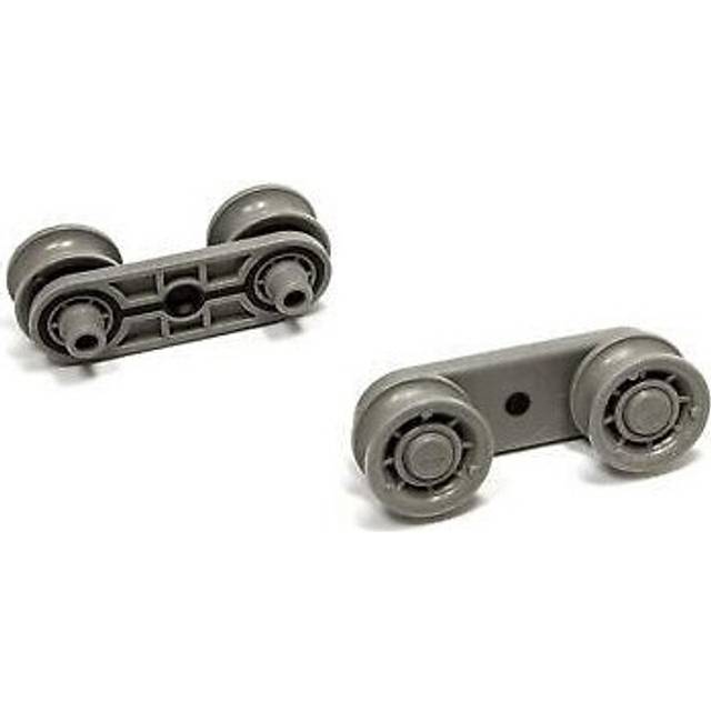 2 x BELLING Genuine Dishwasher Rail Wheel Basket Drawer Loading Rack Grey Wheels