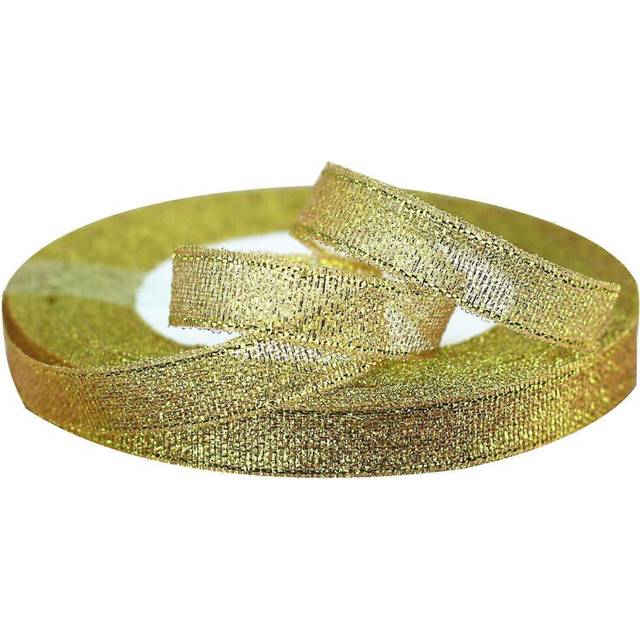 (Gold, One size) NEW Upgraded  1cm Fresh Flower Ribbon Gift Box Packaging with Bow Knot for Christmas Decoration - Pink 25 Yards/roll