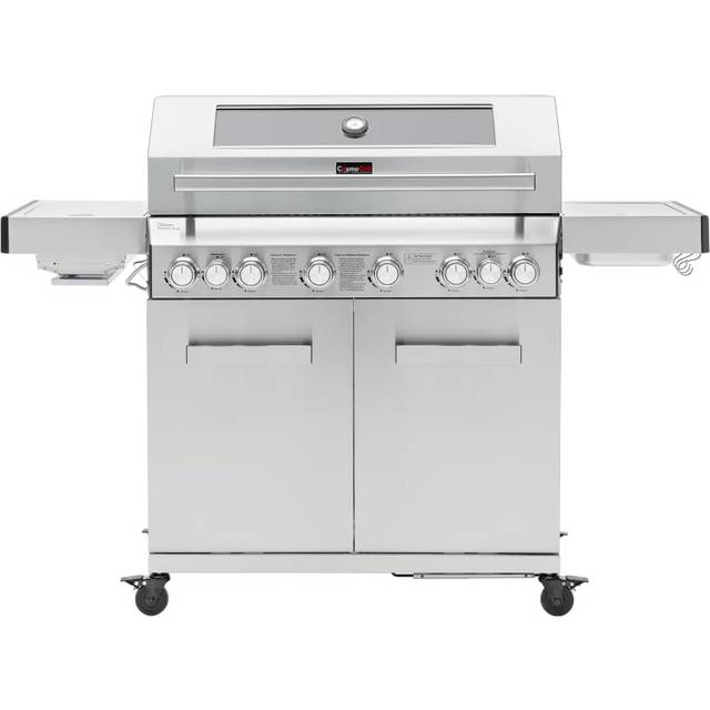 (Without Cover) CosmoGrill 8 Burner Stainless Yamara 6+2 Gas BBQ