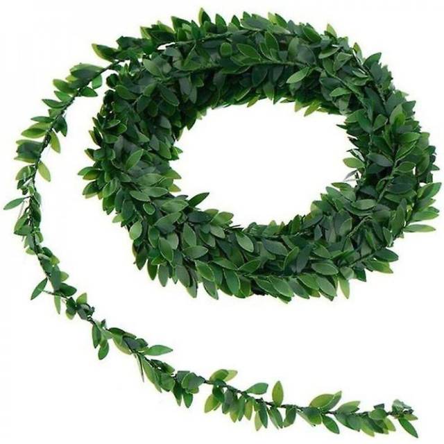 10 M Christmas Garland Wreath Wedding Decoration Handicrafts,green