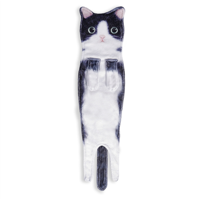 Funny Cat Hand Towels, Kitchen And Bathroom Hand Towels