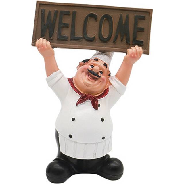 "Chef Hands Up Welcome Sign ""WELCOME"" Decor Coffee Shop"