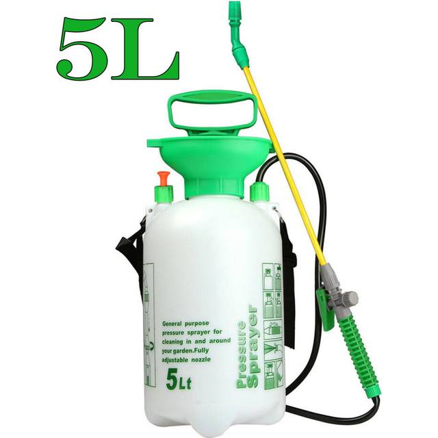 (White, 5 Litre) 2L/5L Garden Pressure Sprayer Portable Hand Pump