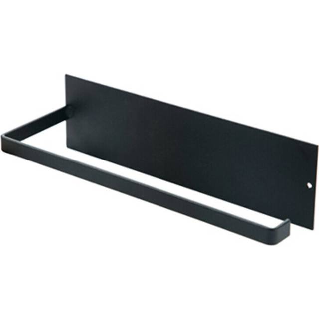 (a-black) Kitchen Paper Hanger Non Perforated Towel Holder Toilet Roll Paper Holder Fresh Film Storage Rack Shelf Towel Roll Dispenser