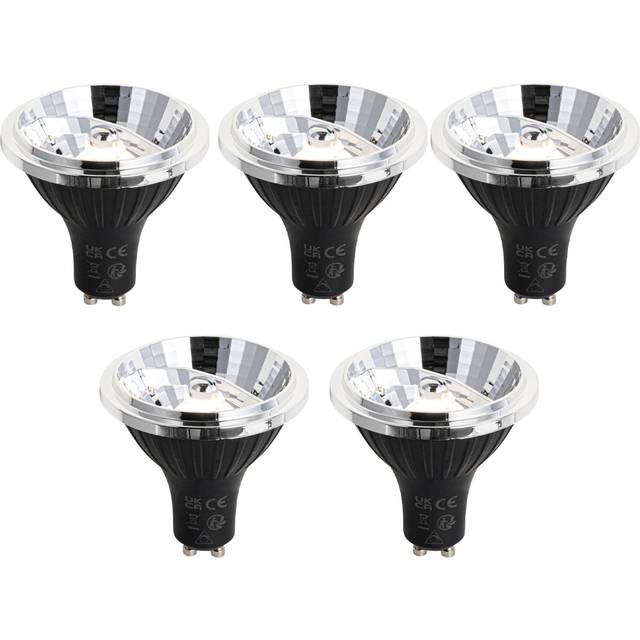 Set med 5 GU10 Dimbar LED-lampa 70 mm 6,5 W 600 LM 3000K