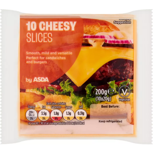 ASDA Cheesy Slices 10 x 20g (200g)
