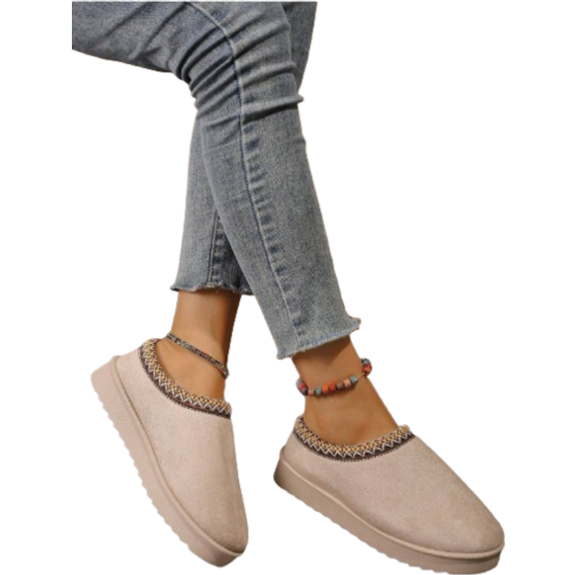 SHEIN Inexpensive Women&#39;s Autumn/Winter Winter Shoes, Fashion Versatile Winter Plush Boots, Warm And Easy To Slip On/Off, Outdoor Casual