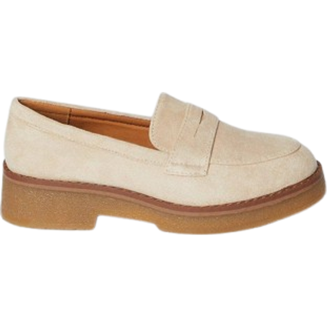 Oasis Womens Loafer Flats Coral Faux Suede Comfortable Casual Shoes
