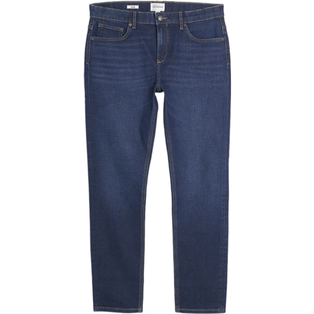 River Island Slim Fit Jeans - Dark Blue, Dark Blue, Size 36, Length Regular, Men -  length REGULAR,36