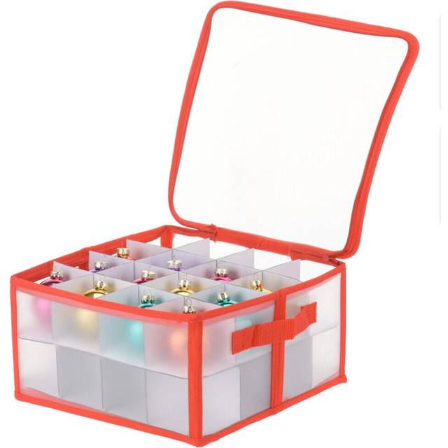 (32 Baubles) Christmas Tree Decorations Storage Baubles Ball Case Bag with Zipper