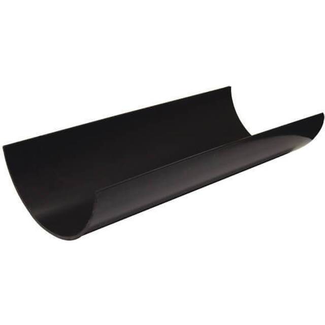 FloPlast 112mm Black Half Round Gutter - 4m