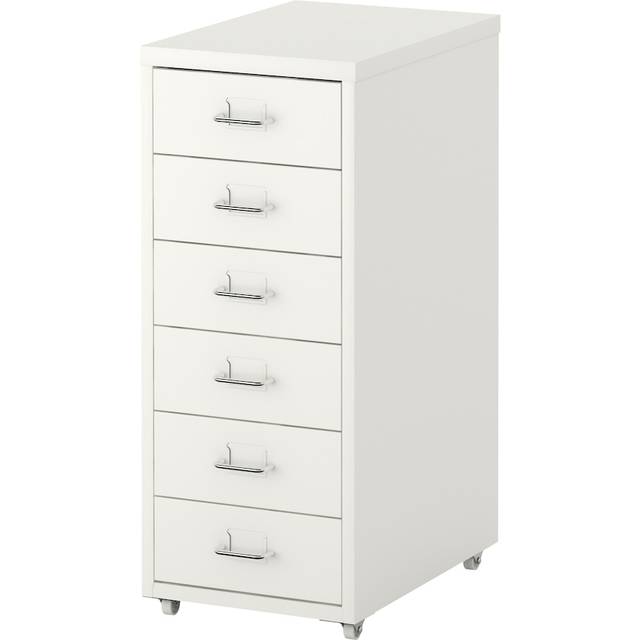HELMER Drawer unit on castors, white, 28x69 cm