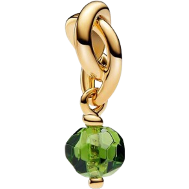 Pandora Pendants & Charms - Faceted Spring Green Eternity Circle Dangle Charm - green - Pendants & Charms for ladies - unisize