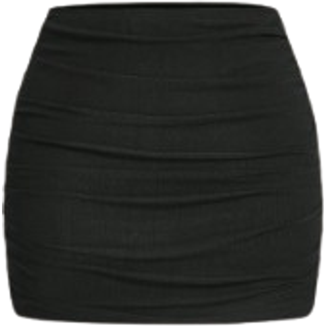 SHEIN Tween Girls&#39;  Casual Simple Solid Color Side Pleated Mini Skirt