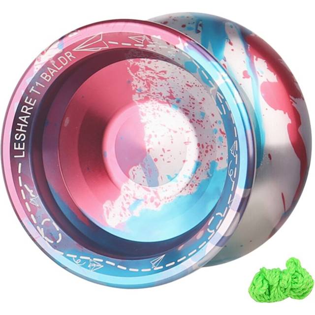 T1 Unresponsive Yoyo Competitive Yo-Yo,Alloy Yoyo for Beginners,Easy Practise Tricks,with Strings, 4