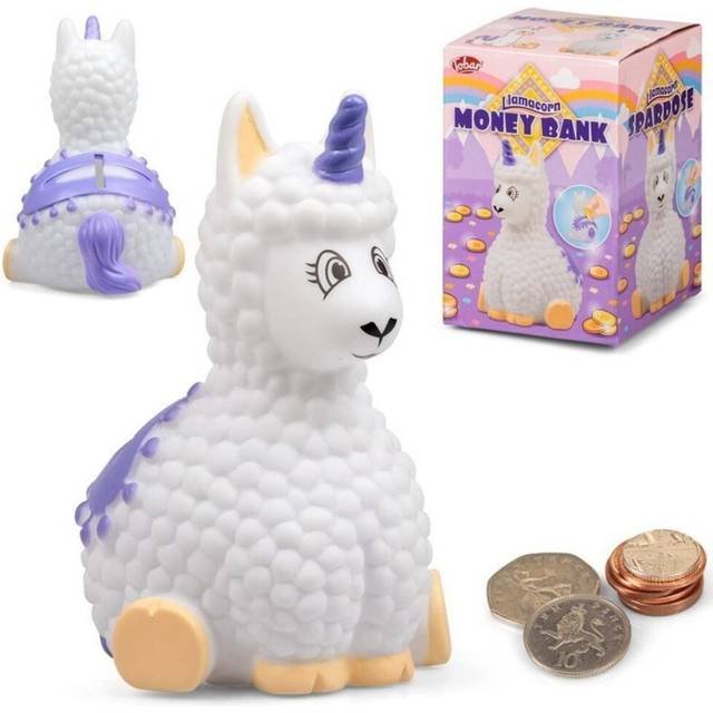 Tobar Llamacorn Children Money Bank With Stopper Gift