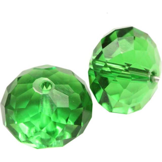 24pcs Adabele Austrian 6mm Faceted Rondelle crystal Beads Fern green S