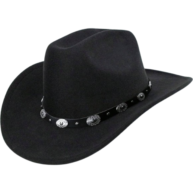 SHEIN Western Cowboy Hat For Women Classic Roll Up Fedora Hat With Buckle Belt Valentine&#39;s Day Valentines