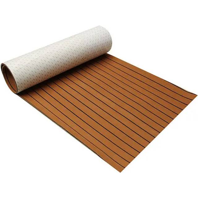 240x90cm 5mm EVA Foam Boat Flooring Mat Marine Teak Decking Yacht Sheet Brown