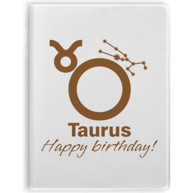 Constellation Fate Birthday Celebration Taurus Notebook Gum Cover Diary Soft Cover Journal