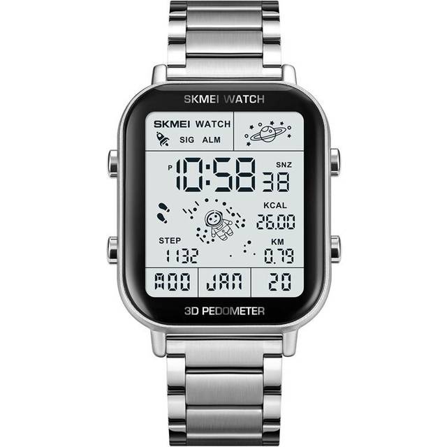 Multifunctional Step Counting Steel Band Electric Watch Sports Calorie Calculation Men's Watch