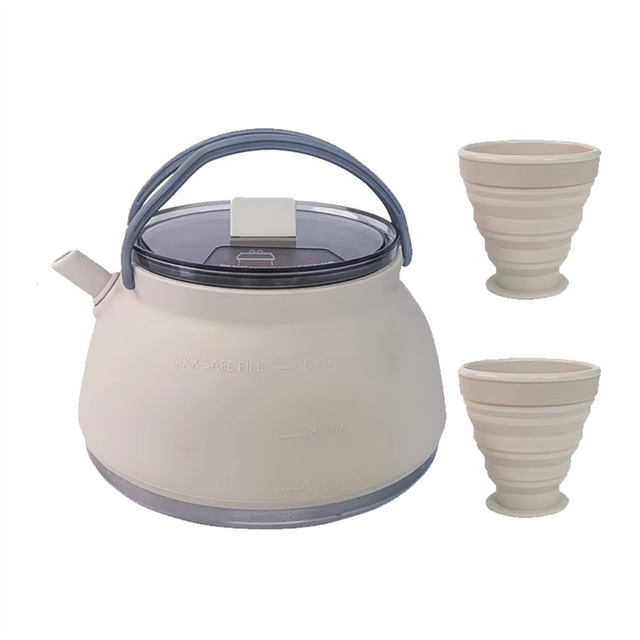 1.5L Household Travel Folding Kettle Portable Boiling Pot Water Boiler Kitchen Leakproof