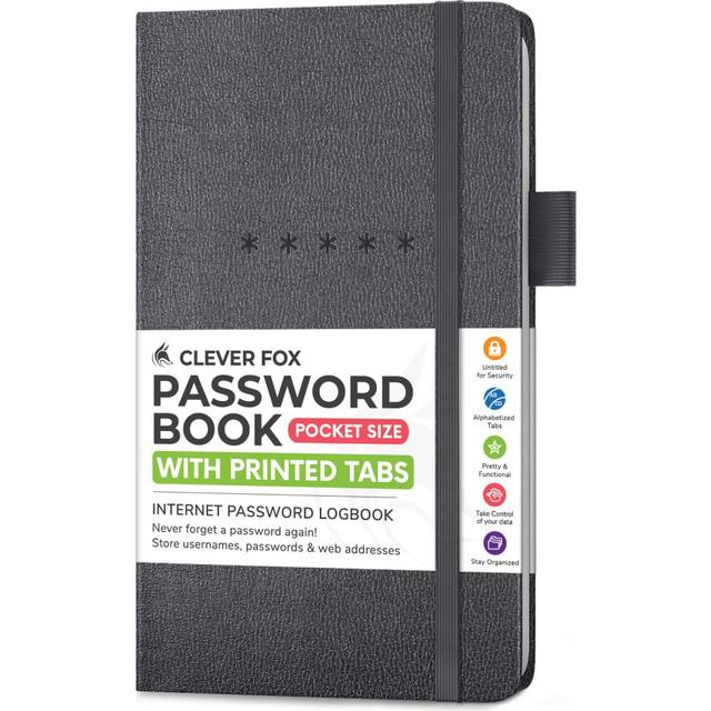 Clever Fox Password Book - Alphabetized Internet Address & Password Or
