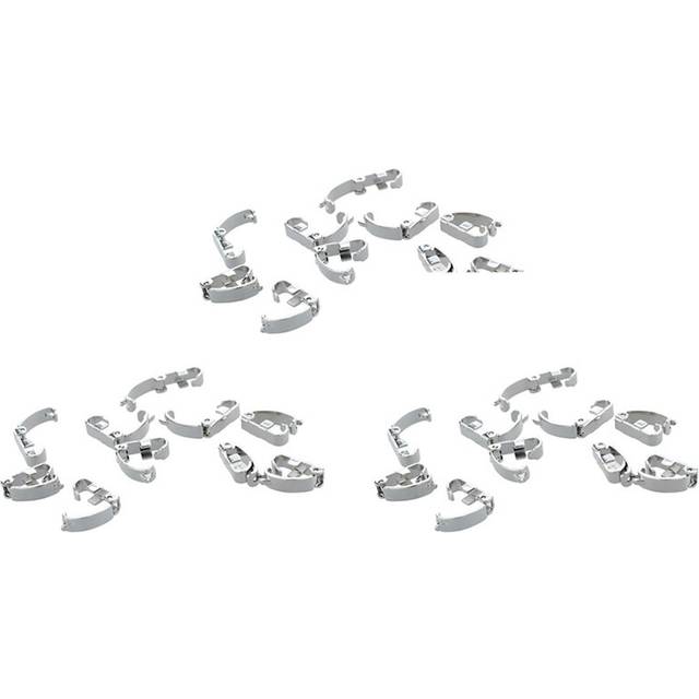 30 x Wrist Watch Bracelet Band Fold Over Clasps 0.4X0.1 Inch