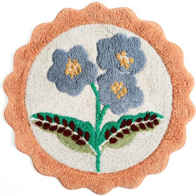 Heart and Soul Floral Round Bath Mat - Multicolor